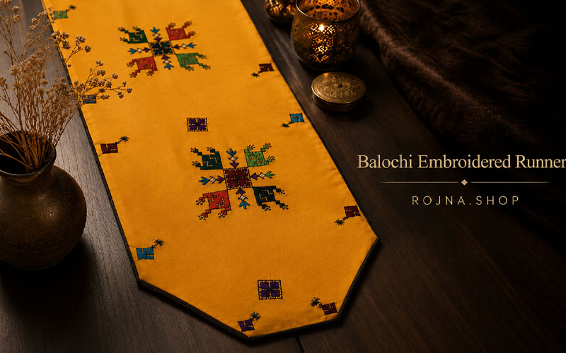 Handmade Baluchi Embroidered Tablecloth